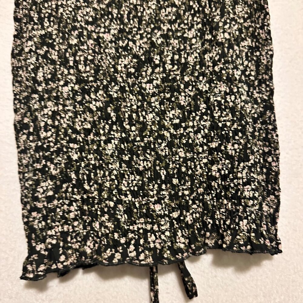 Papermoon Womens Medium Floral Rouged Babydoll Bodycon Dress Y2K Cottage Whimsy - Picture 12 of 12